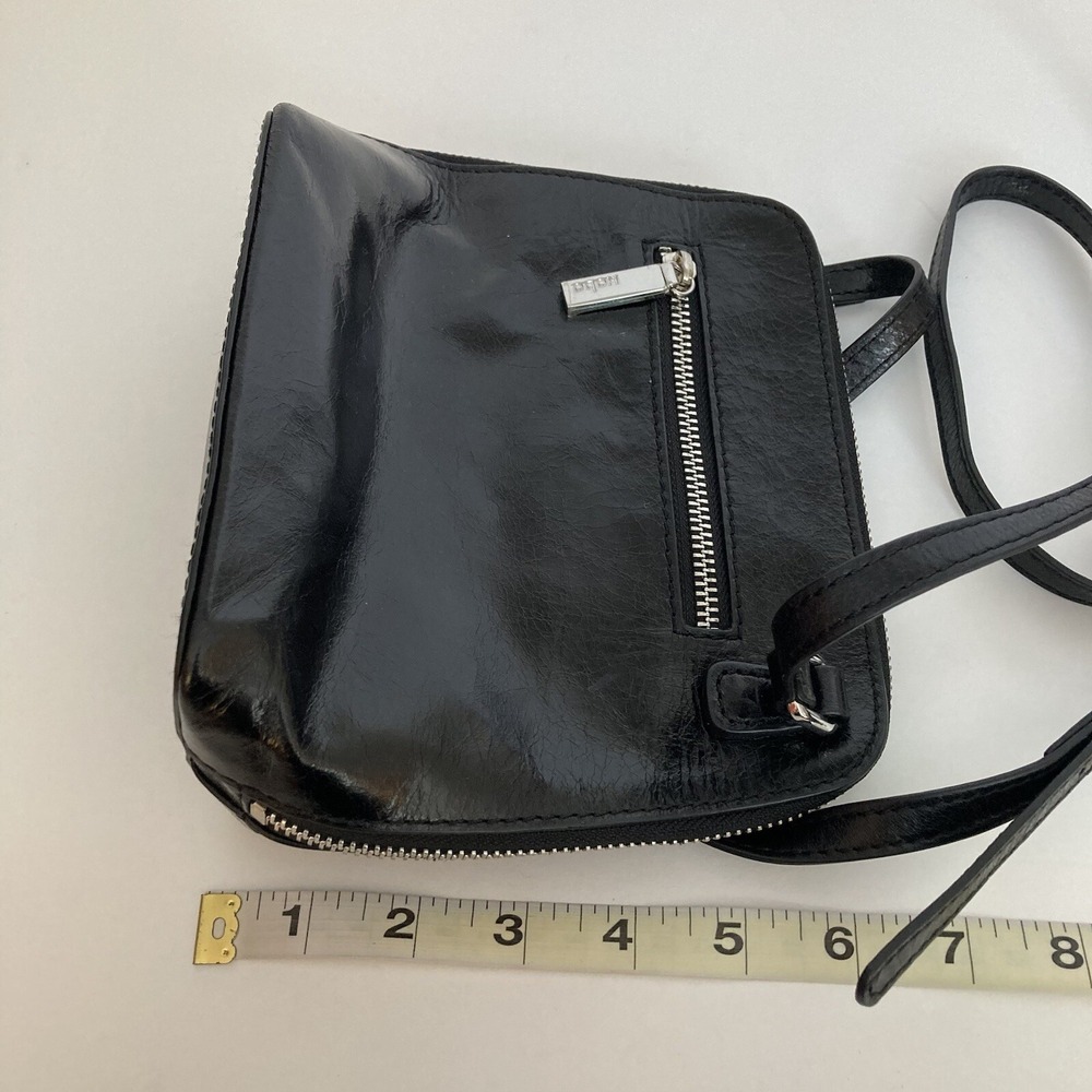 Hobo International Nash Leather Crossbody Bag Black Zipper - Picture 8 of 10